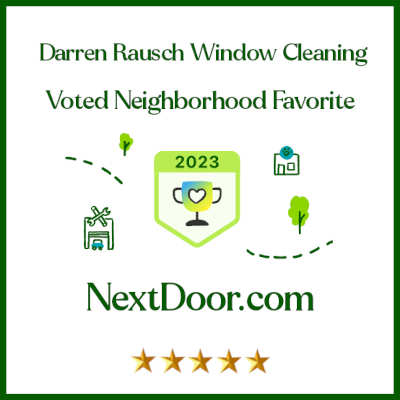 nextdoor award badge darren rausch window cleaning